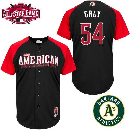 Athletics #54 Sonny Gray Black 2015 All Star American League Stitched MLB Jersey