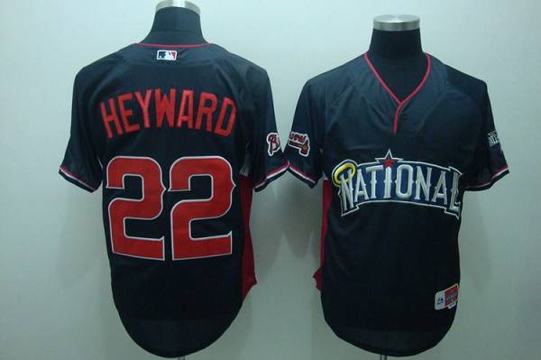 Braves #22 Jason Heyward Blue Nation League 2010 All Star BP Stitched MLB Jersey