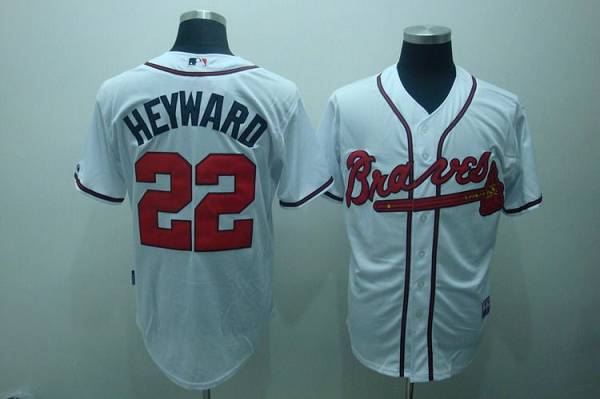 Braves #22 Jason Heyward White Stitched MLB Jersey
