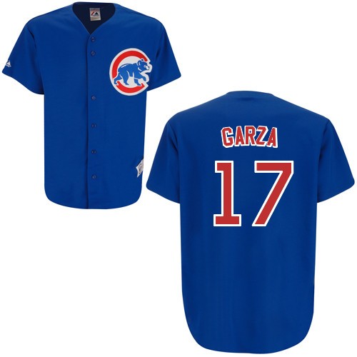 Cubs #17 Matt Garza Blue Stitched MLB Jersey