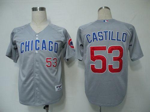 Cubs #53 Welington Castillo Grey Cool Base Stitched MLB Jersey