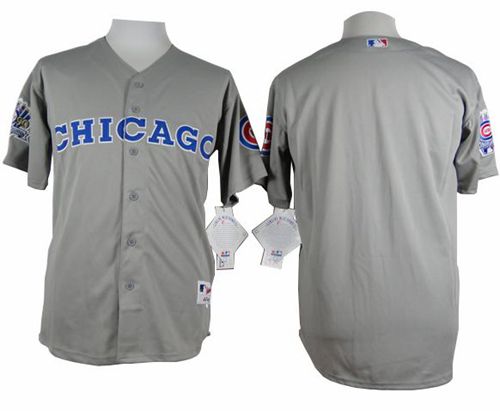 Cubs Blank Grey 1990 Turn Back The Clock Stitched MLB Jersey