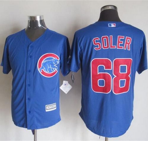 Cubs #68 Jorge Soler Blue New Cool Base Stitched MLB Jersey