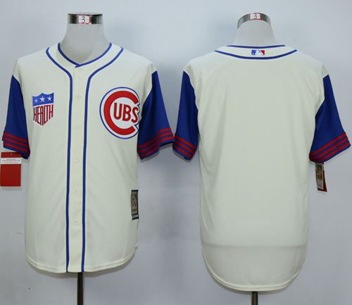 Cubs Blank Cream 1942 Turn Back The Clock Stitched MLB Jersey