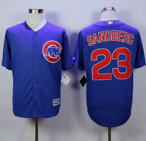Cubs #23 Ryne Sandberg Blue New Cool Base Stitched MLB Jersey