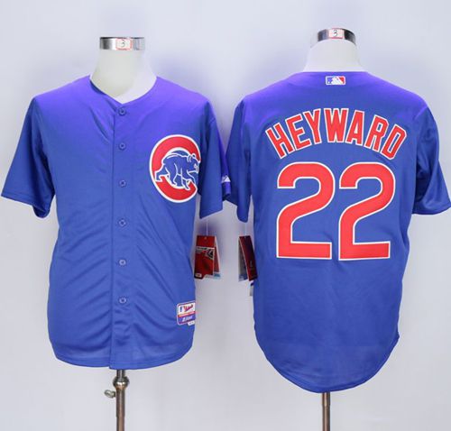 Cubs #22 Jason Heyward Blue Alternate Cool Base Stitched MLB Jersey