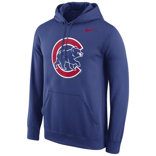 Chicago Cubs  Logo Performance Pullover Royal MLB Hoodie