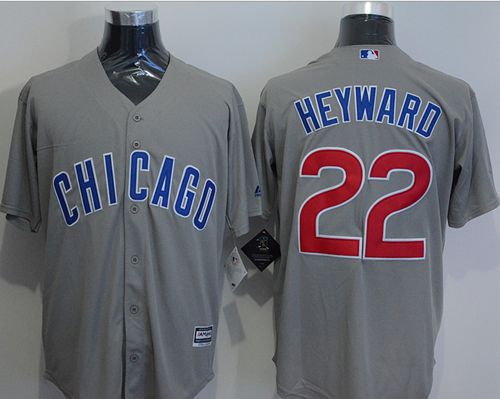 Cubs #22 Jason Heyward Grey New Cool Base Stitched MLB Jersey