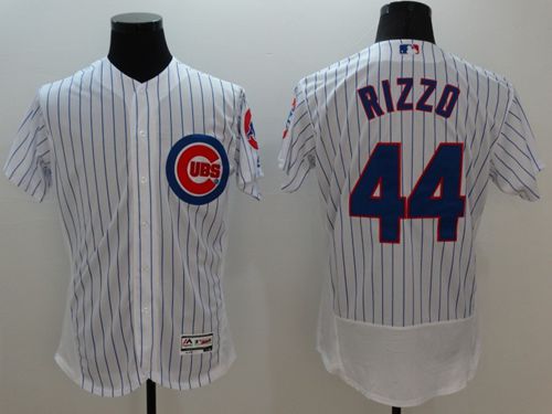 Cubs #44 Anthony Rizzo White Flexbase Authentic Collection Stitched MLB Jersey