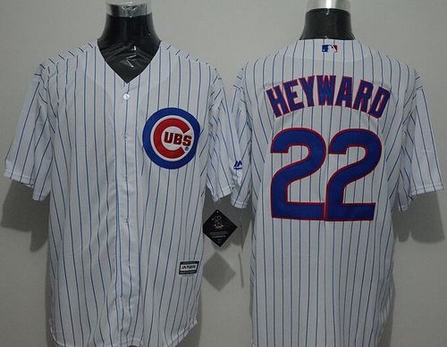 Cubs #22 Jason Heyward White Strip New Cool Base Stitched MLB Jersey