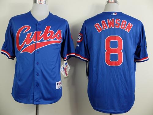 Cubs #8 Andre Dawson Blue 1994 Turn Back The Clock Stitched MLB Jersey