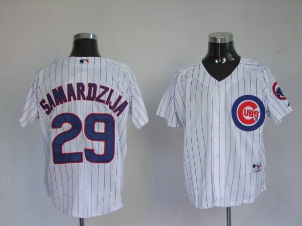 Cubs #29 Jeff Samardzija Stitched White MLB Jersey