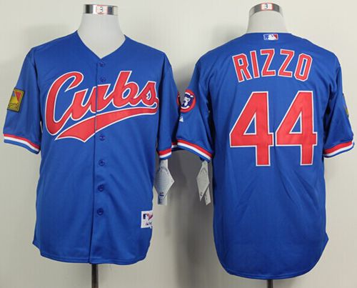 Cubs #44 Anthony Rizzo Blue 1994 Turn Back The Clock Stitched MLB Jersey