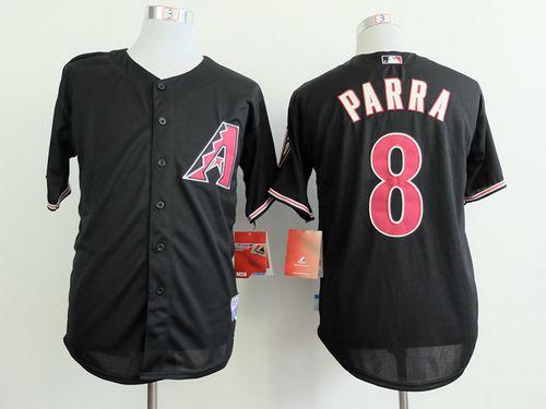 Diamondbacks #8 Gerardo Parra Black Cool Base Stitched MLB Jersey