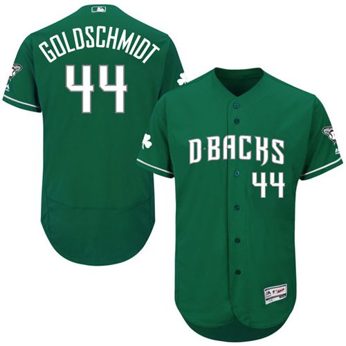 Diamondbacks #44 Paul Goldschmidt Green Celtic Flexbase Authentic Collection Stitched MLB Jersey