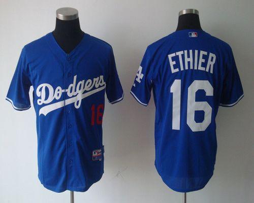 Dodgers #16 Andre Ethier Blue Cool Base Stitched MLB Jersey