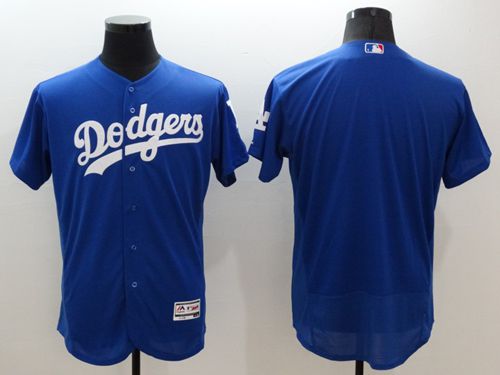 Dodgers Blank Blue Flexbase Authentic Collection Stitched MLB Jersey