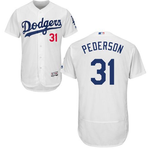Dodgers #31 Joc Pederson White Flexbase Authentic Collection Stitched MLB Jersey