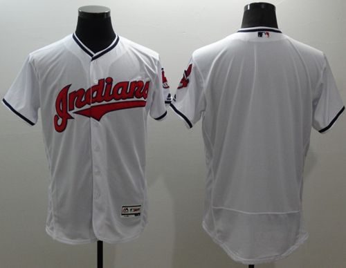 Indians Blank White Flexbase Authentic Collection Stitched MLB Jersey