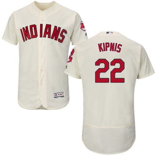 Indians #22 Jason Kipnis Cream Flexbase Authentic Collection Stitched MLB Jersey