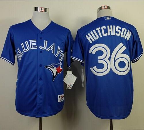 Blue Jays #36 Drew Hutchison Blue Cool Base Stitched MLB Jersey