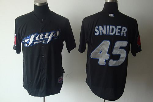 Blue Jays #45 Travis Snider Black Cool Base Stitched MLB Jersey