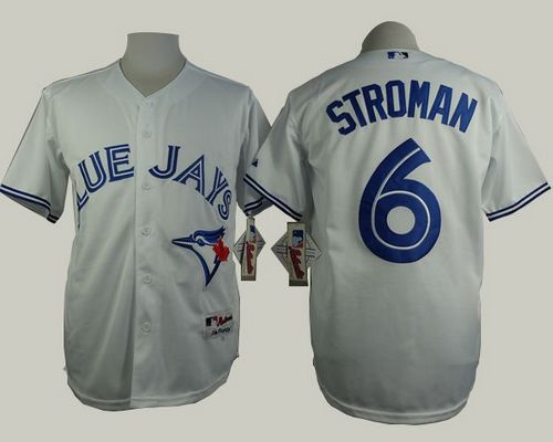 Blue Jays #6 Marcus Stroman White Cool Base Stitched MLB Jersey