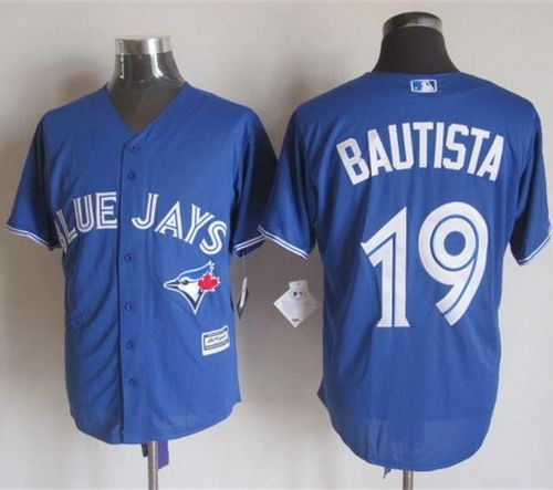 Blue Jays #19 Jose Bautista Blue New Cool Base Stitched MLB Jersey