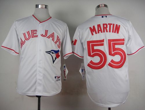 Blue Jays #55 Russell Martin White 2015 Canada Day Stitched MLB Jersey