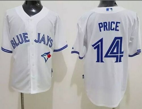 Blue Jays #14 David Price White Cool Base Stitched MLB Jersey