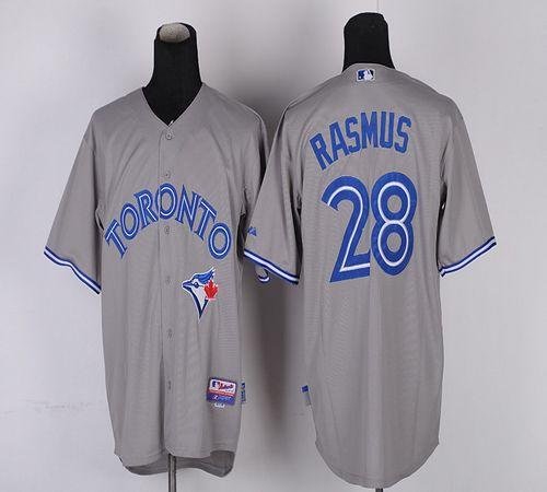 Blue Jays #28 Colby Rasmus Grey Road Cool Base 2012 Stitched MLB Jersey
