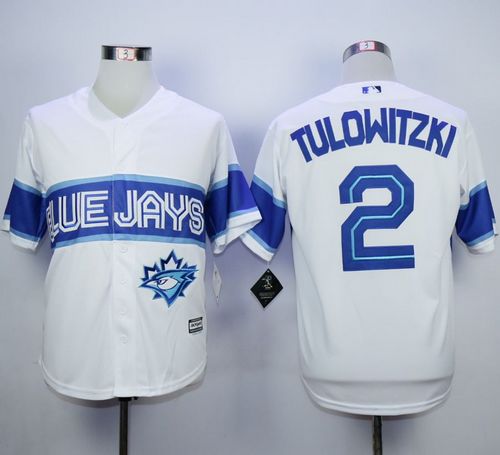 Blue Jays #2 Troy Tulowitzki White Exclusive New Cool Base Stitched MLB Jersey