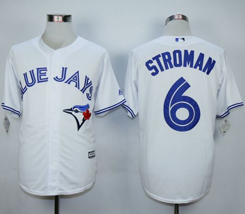 Blue Jays #6 Marcus Stroman White New Cool Base Stitched MLB Jersey