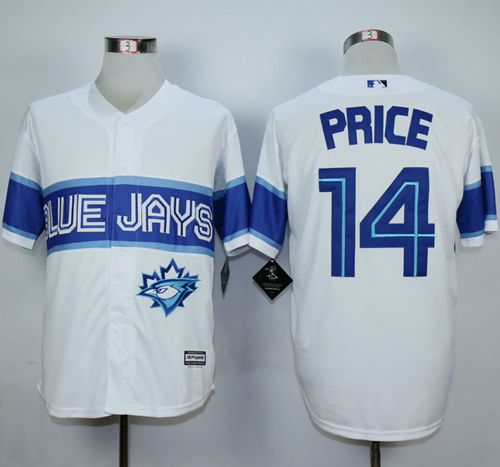 Blue Jays #14 David Price White Exclusive New Cool Base Stitched MLB Jersey