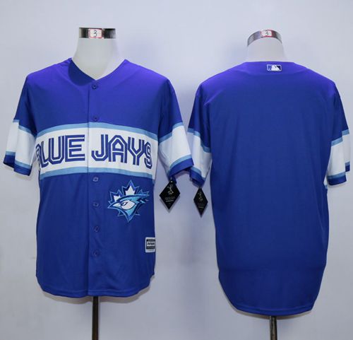 Blue Jays Blank Blue Exclusive New Cool Base Stitched MLB Jersey