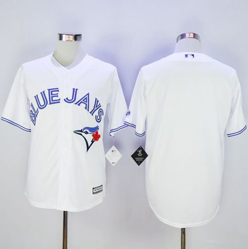 Blue Jays Blank White New Cool Base Stitched MLB Jersey