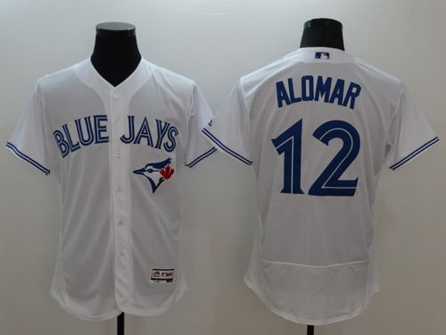 Blue Jays #12 Roberto Alomar White Flexbase Authentic Collection Stitched MLB Jersey