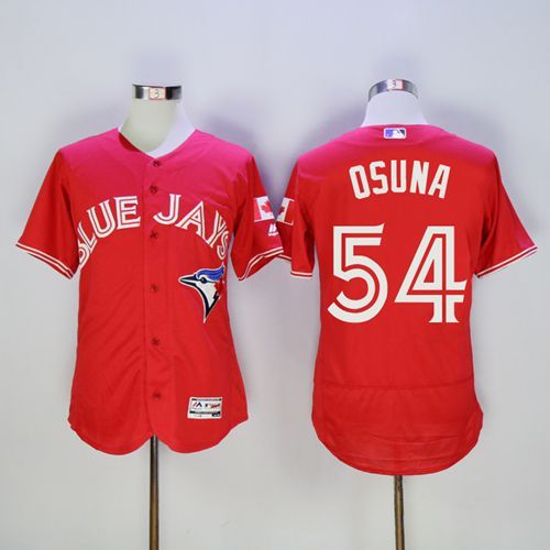 Blue Jays #54 Roberto Osuna Red Flexbase Authentic Collection Canada Day Stitched MLB Jersey