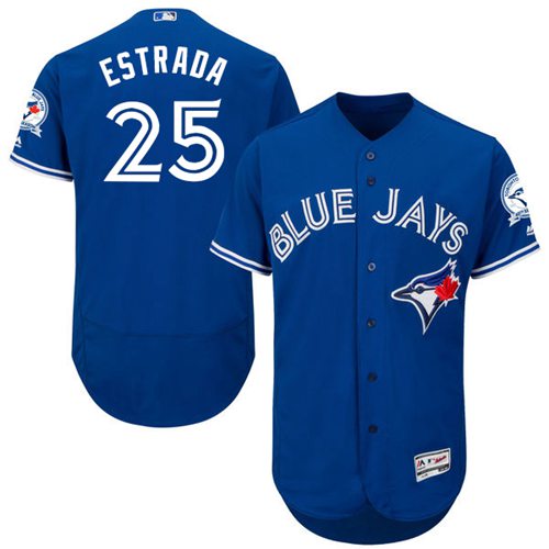 Blue Jays #25 Marco Estrada Blue Flexbase Authentic Collection Stitched MLB Jersey