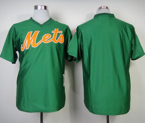 Mitchell And Ness Mets Blank Green Throwback Stitched MLB Jersey
