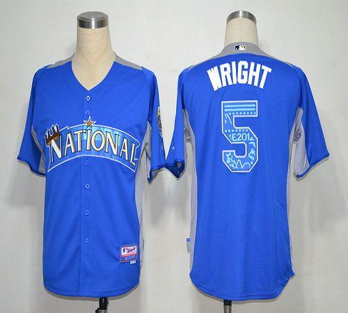 Mets #5 David Wright Blue 2012 All Star BP Stitched MLB Jersey