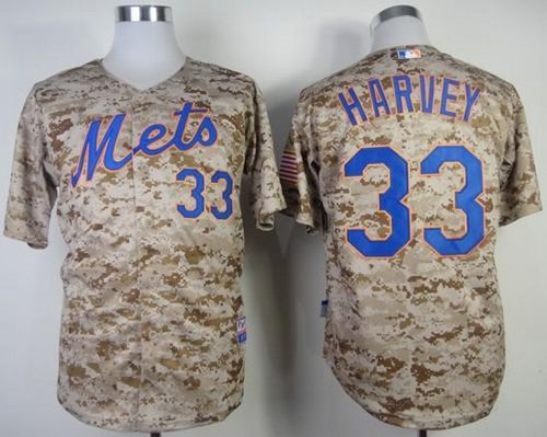 Mets #33 Matt Harvey Alternate Camo Cool Base Stitched MLB Jersey