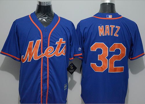 Mets #32 Steven Matz Blue New Cool Base Alternate Home Stitched MLB Jersey