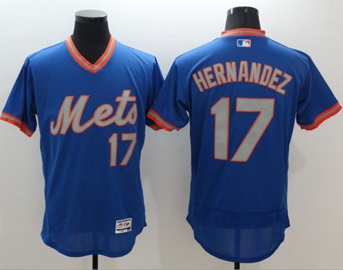 Mets #17 Keith Hernandez Royal/Gray Flexbase Authentic Collection Cooperstown Stitched MLB Jersey