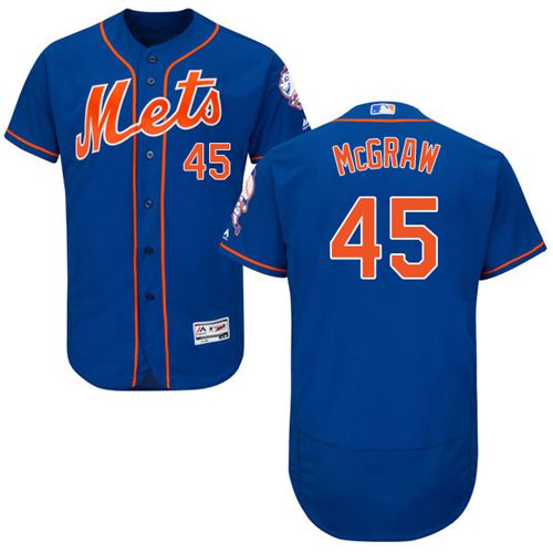 Mets #45 Tug McGraw Blue Flexbase Authentic Collection Stitched MLB Jersey