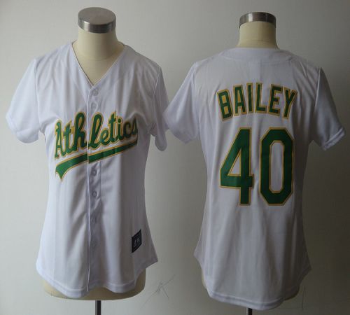 Athletics #40 Bailey White Women's Fashion Stitched MLB Jersey