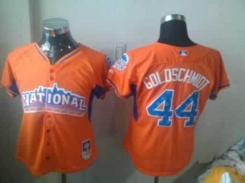 Diamondbacks #44 Paul Goldschmidt Orange 2013 All Star Women's Stitched MLB Jersey