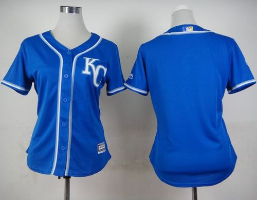 Royals Blank Blue Alternate 2 Women's Stitched MLB Jersey