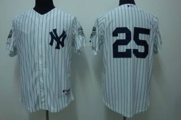 Yankees #25 Mark Teixeira Stitched White Youth MLB Jersey