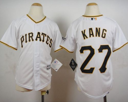 Pirates #27 Jung ho Kang White Cool Base Stitched Youth MLB Jersey